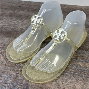 Tory Burch Clear Jelly Miller Sandals Size 8